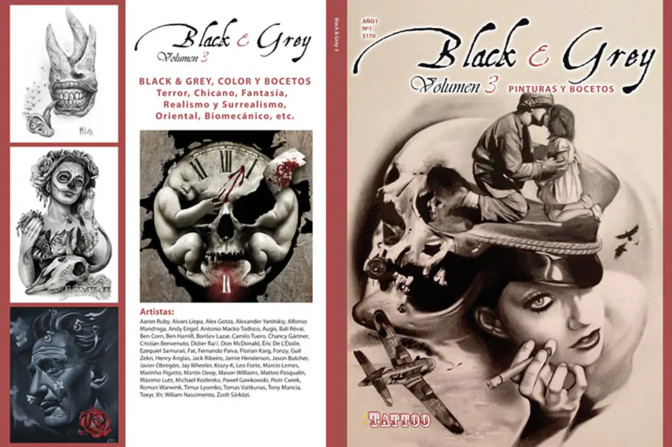 LIBRO BLACK & GREY - PINTURA Y BOCETOS (VOLUMEN 3)  1