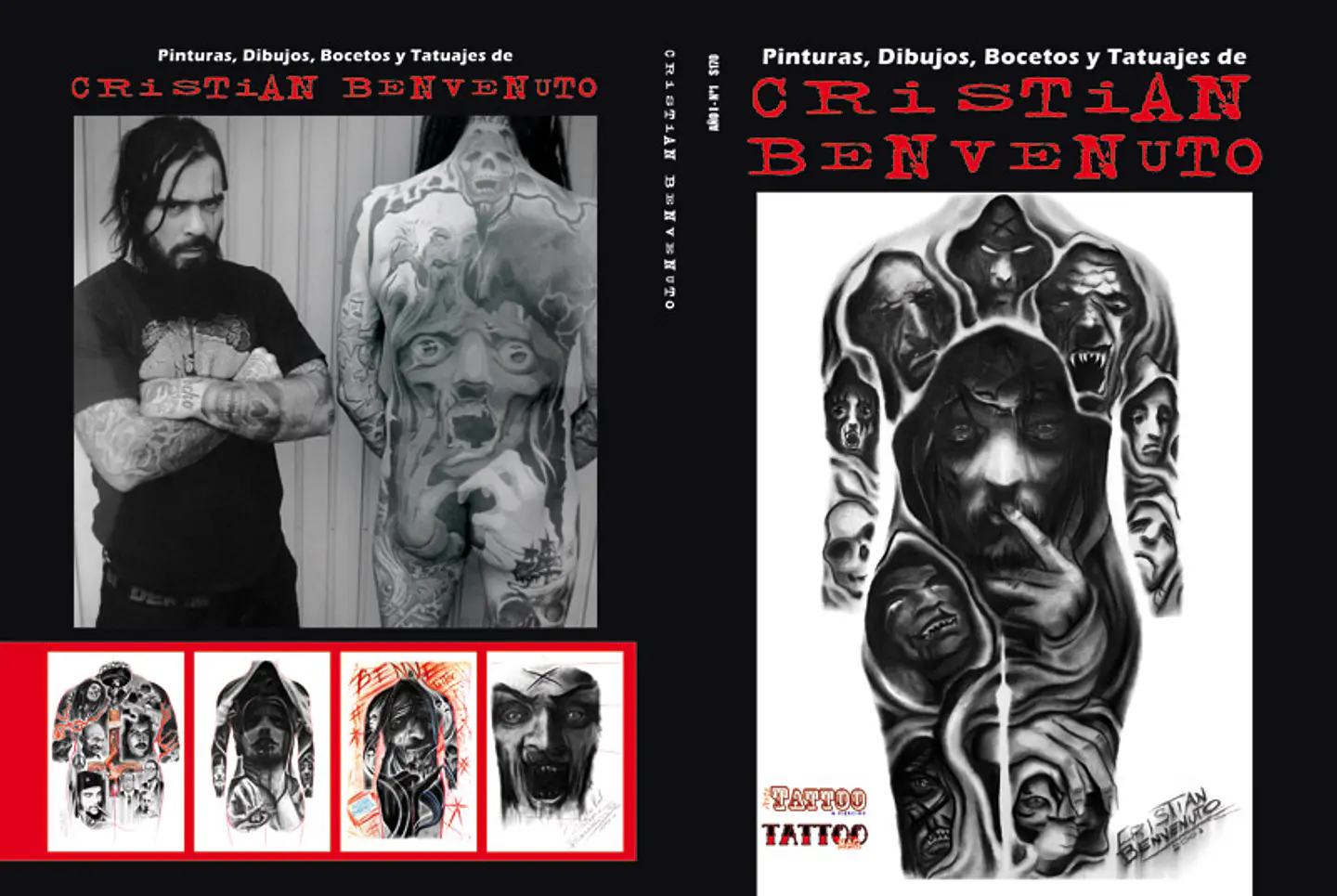 LIBRO CRISTIAN BENVENUTO PINTURAS, DIBUJOS, BOCETOS Y TATUAJES. 1