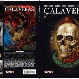 LIBRO CALAVERAS (VOLUMEN 3) - ARTE COLOR, BLACK&GREY, BOCETOS, CRANEOS Y TATUAJES.