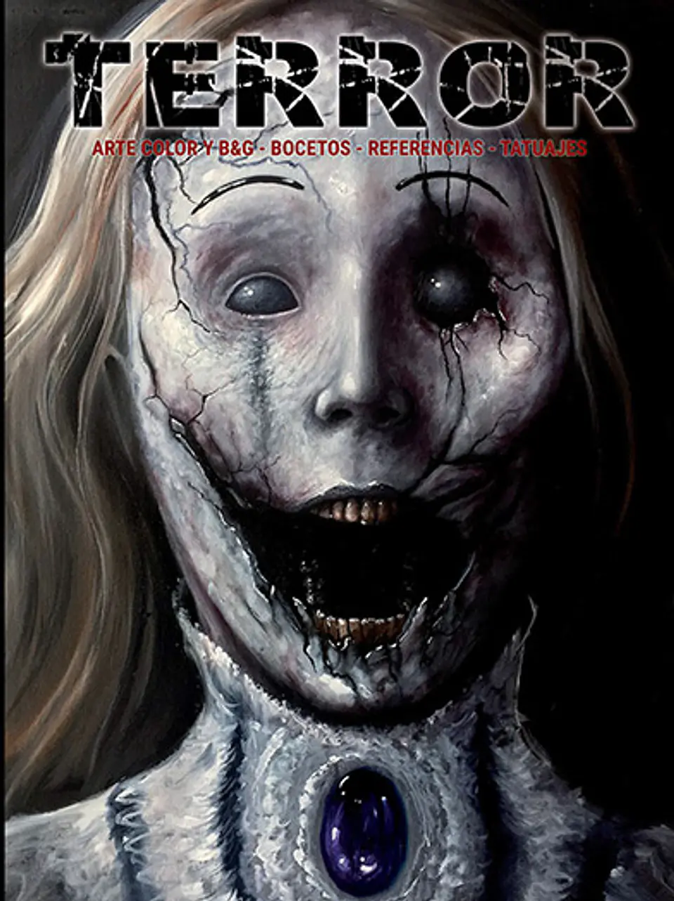 LIBRO TERROR - ARTE COLOR Y B&G - BOCETOS - REFERENCIAS - TATUAJES. 1