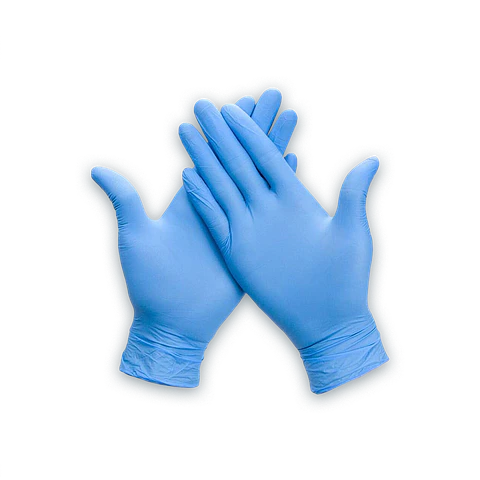 CAJA GUANTES NITRILO AZUL TALLA M 