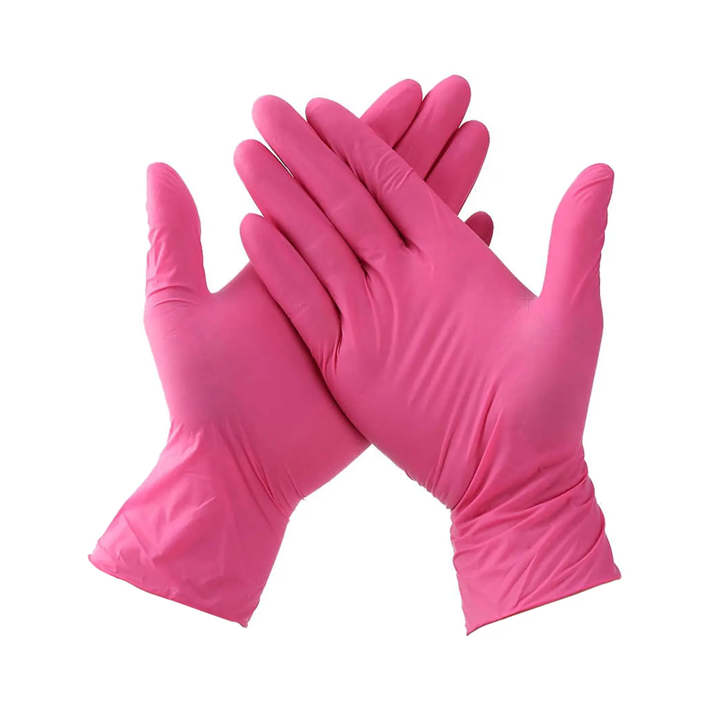 CAJA GUANTES NITRILO ROSADOS TALLA L  1