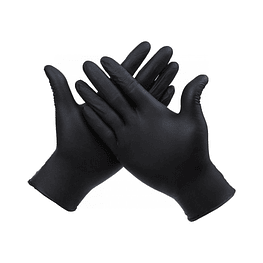 CAJA GUANTES NITRILO NEGRO TALLA S 