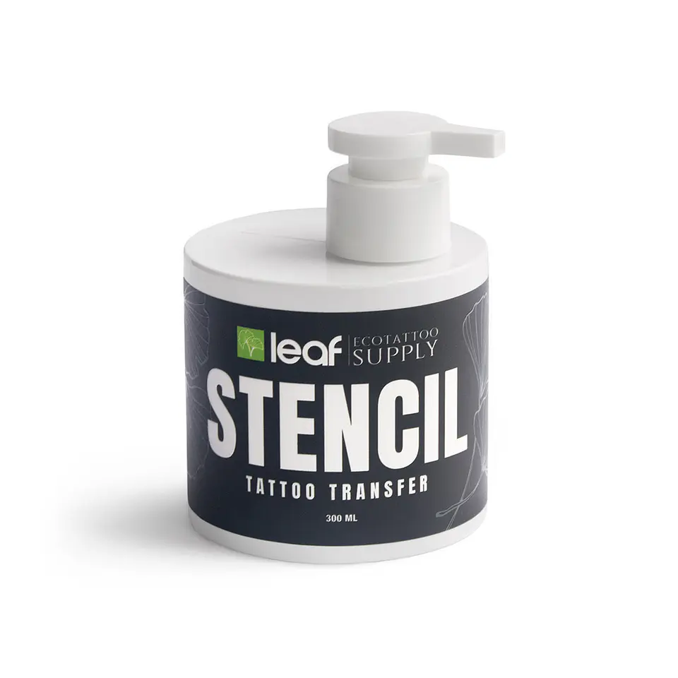 STENCIL 300ML LEAF ECOTATTOO 1