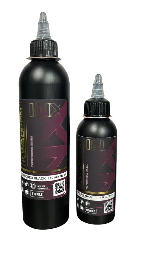 TINTA KWADRON - BLACK 8 OZ.