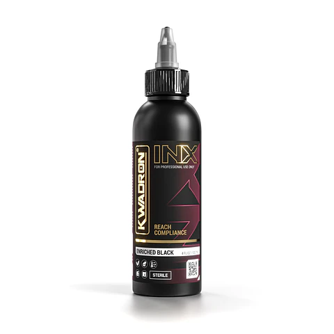 TINTA KWADRON - BLACK 8 OZ.