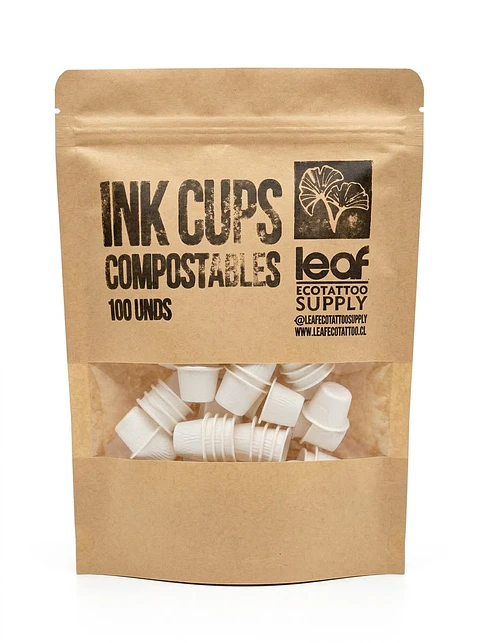 INK CUPS COMPOSTABLES LEAF CAÑA DE AZUCAR 100 UNIDADES.