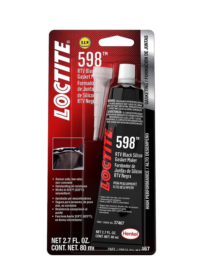 SILICON LOCTITE NEGRO 598 80ML  1