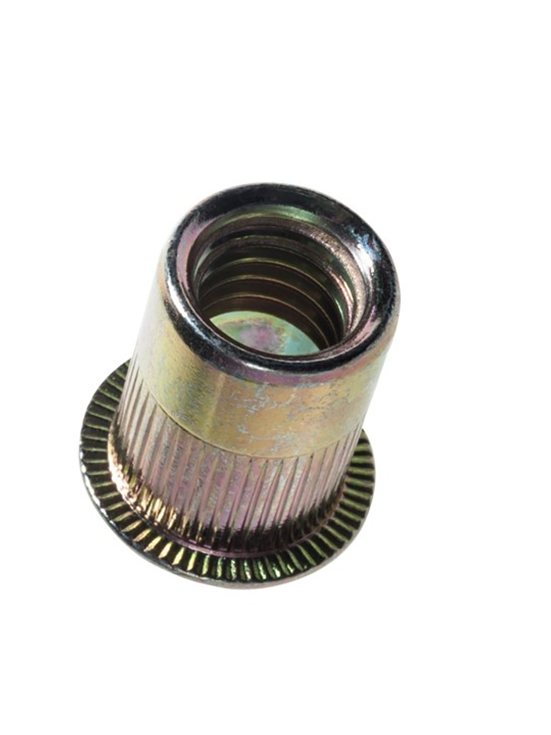 TUERCA REMACHE MOLETEADA EUROPEA  ALA ANCHA NC TROPICALIZADA 1/4 1