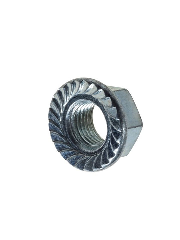 TUERCA HEXAGONA FLANGE NC GALVANIZADA    3/16 1