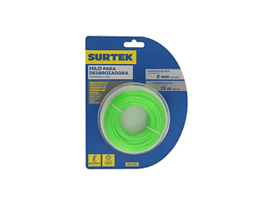 HILO PARA DESBRAZADORA VERDE SUTEK 2MM 15M 130261