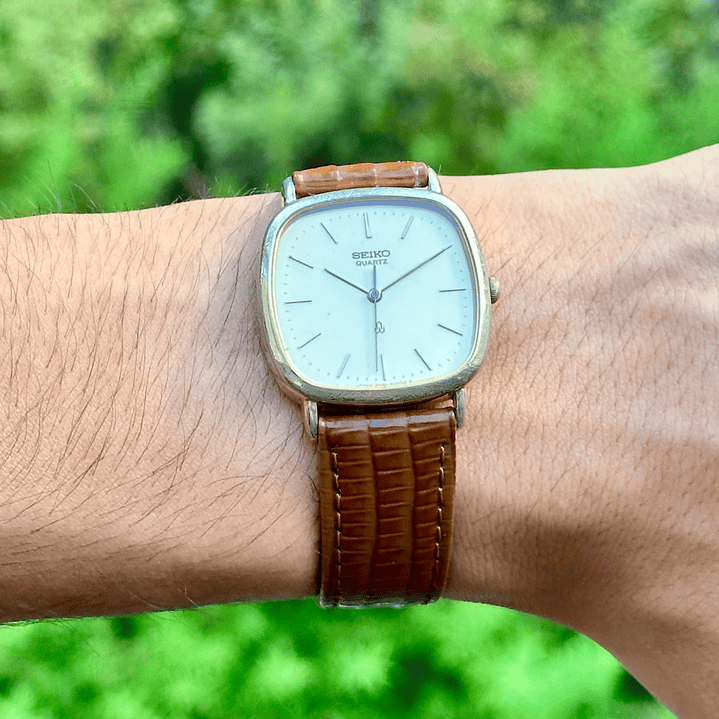 Seiko Quartz - Gold Dial - Quartz - 34mm - 7830-5220 8