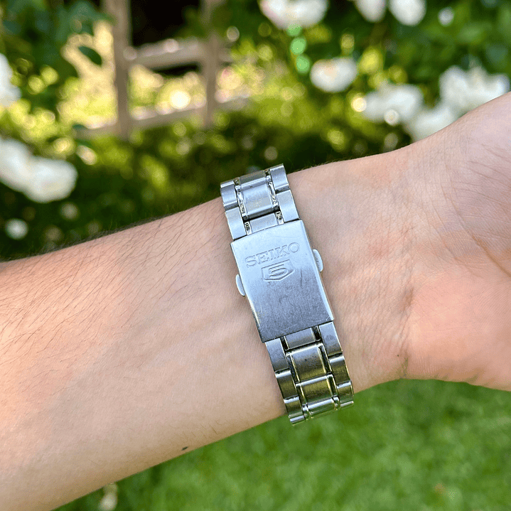 Seiko 5 - Black/Gold - Automatic  37mm - 7S26-02W0 12