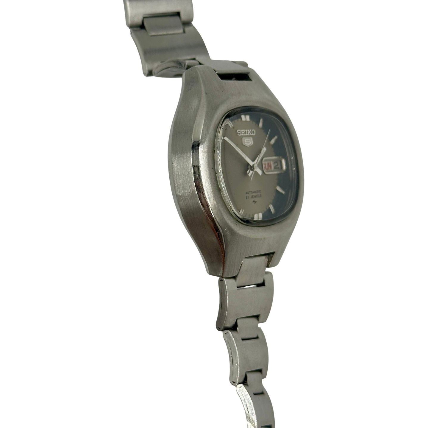 Seiko 5 – 7019-5010 – Bicolor Silver/Graphite – Automático 21J – 37 mm – (314350) 5