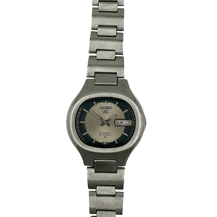 Seiko 5 – 7019-5010 – Bicolor Silver/Graphite – Automático 21J – 37 mm – (314350) 2