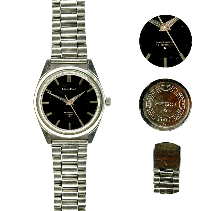 Seiko – Hand Winding – Black Dial – Manual – 6602-7040 1