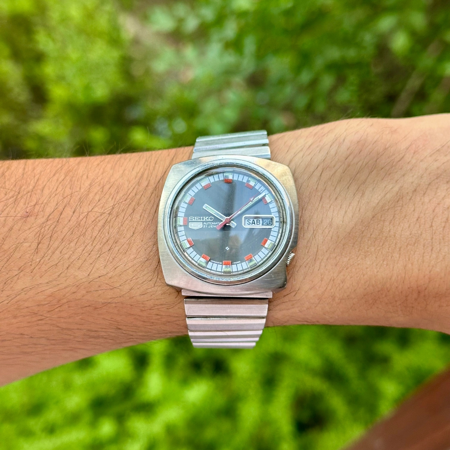 Seiko 5 – Automatic – 8119-7410 – Black Dial – Day-Date  8