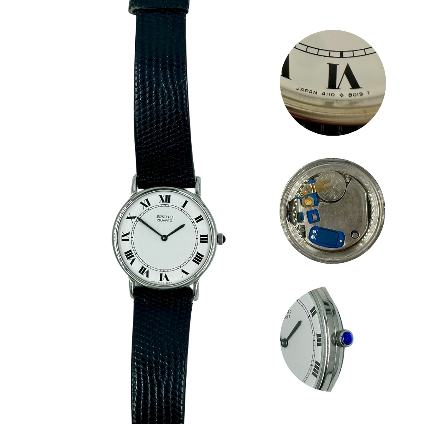 Seiko Quartz – Classic Roman White – Quartz – 4110-8019 1