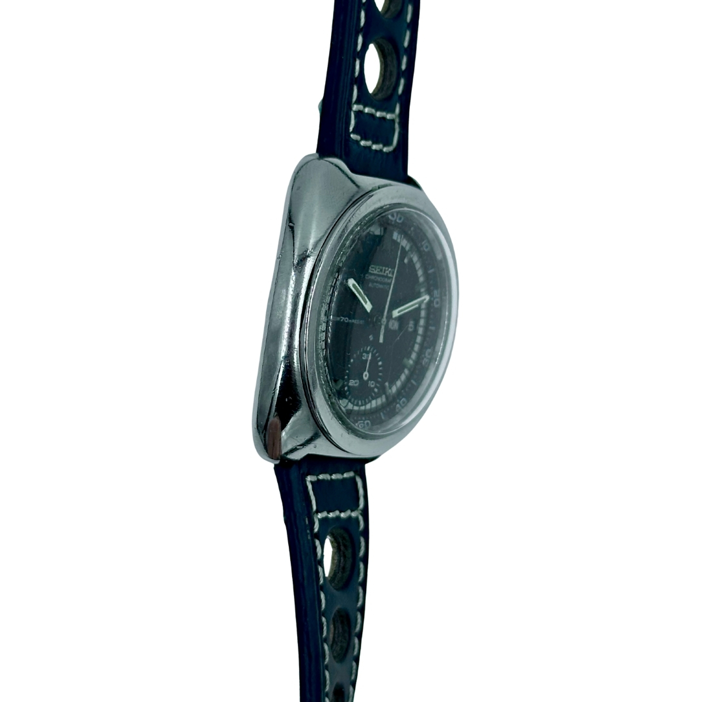 Seiko Chronograph “Bruce Lee” – Automatic – Cal. 6139 Black  – 41mm  4