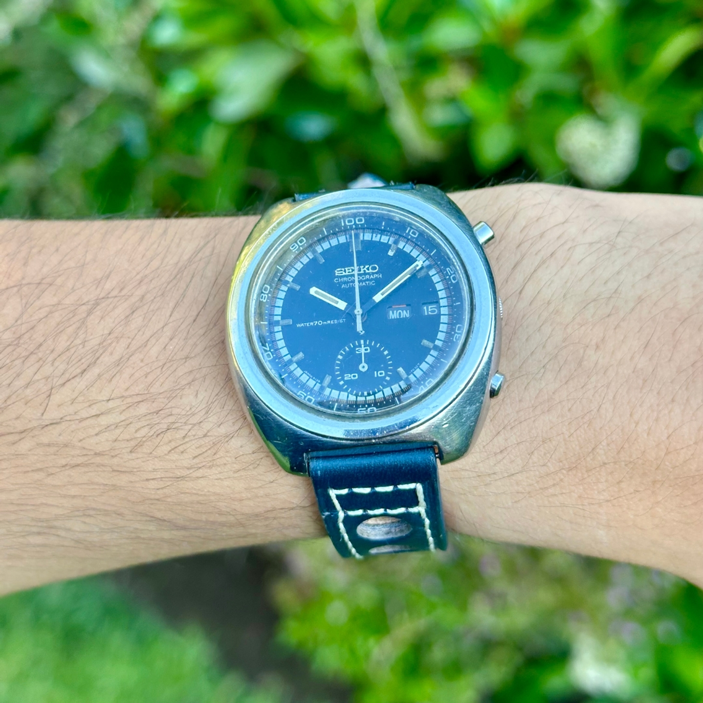 Seiko Chronograph “Bruce Lee” – Automatic – Cal. 6139 Black  – 41mm  8