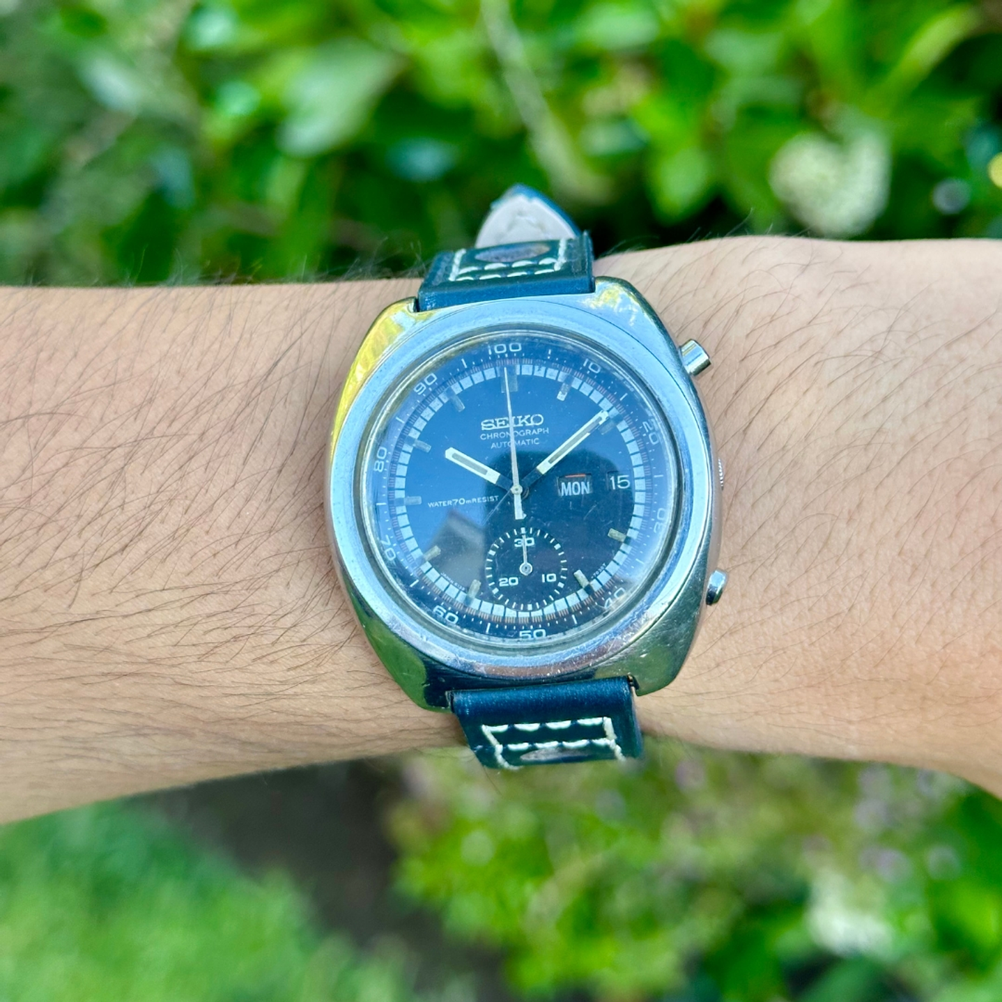 Seiko Chronograph “Bruce Lee” – Automatic – Cal. 6139 Black  – 41mm  7