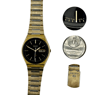Seiko Quartz – Gold Tone – Day-Date – 7546-8120 – 1978