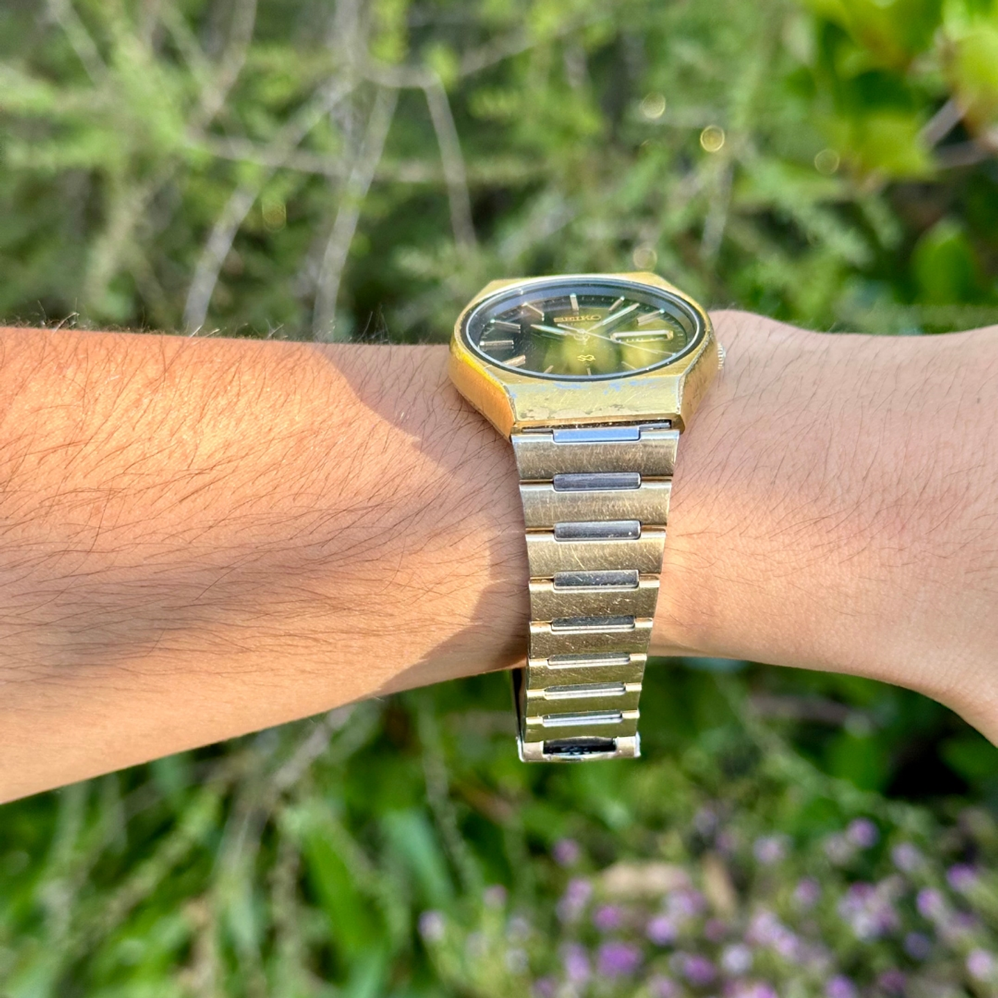 Seiko Quartz – Gold Tone – Day-Date – 7546-8120 – 1978 8