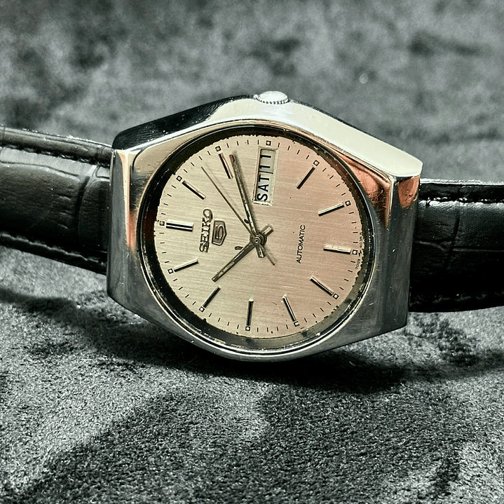 Seiko 5 Automatic 6309-510A – Esfera Plateada – 37 mm – Vintage 5