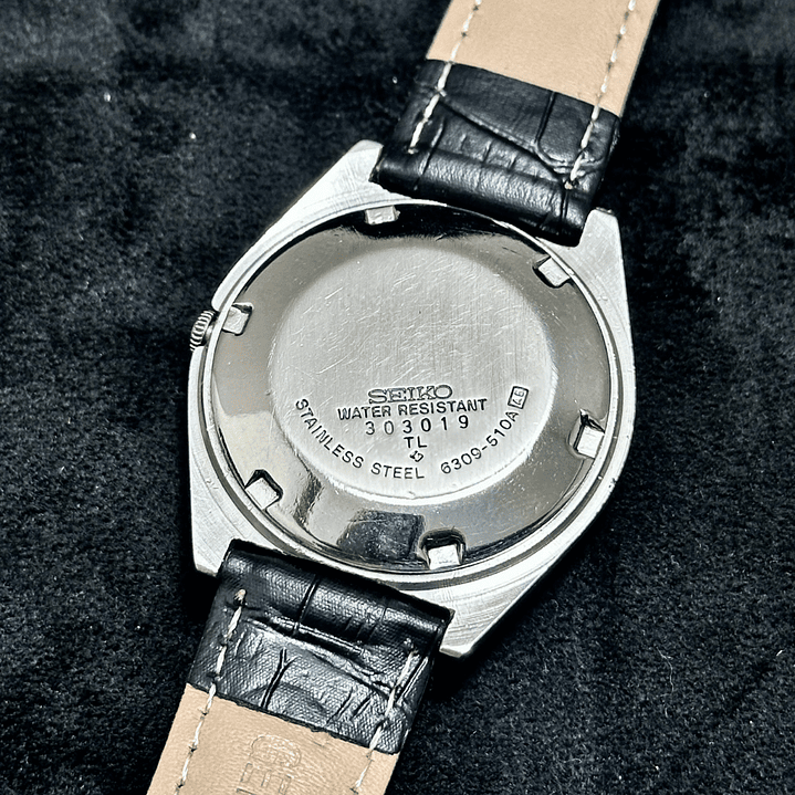 Seiko 5 Automatic 6309-510A – Esfera Plateada – 37 mm – Vintage 4