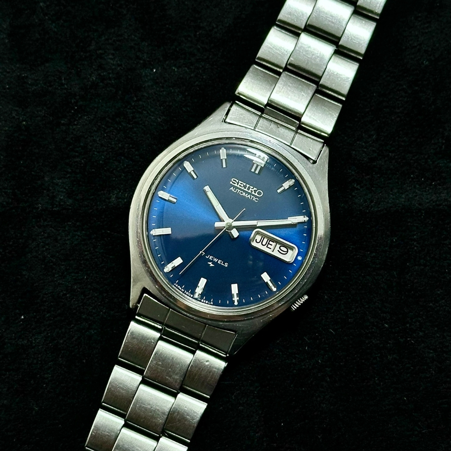 Seiko Automatic – 7009-8028  – Dial Azul – 37mm 4