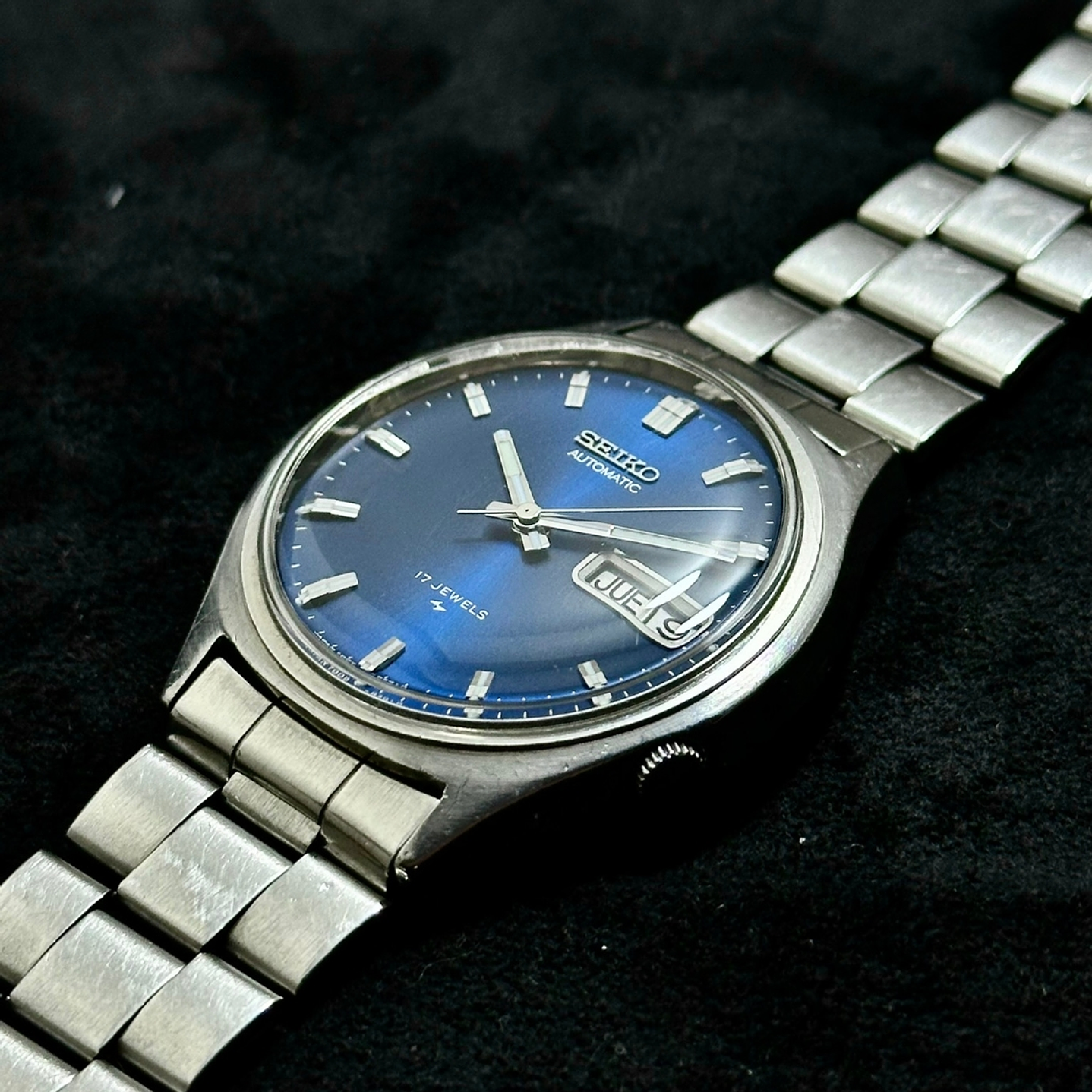 Seiko Automatic – 7009-8028  – Dial Azul – 37mm 6