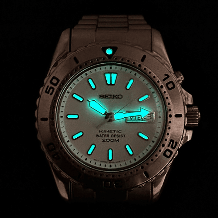 Seiko Kinetic – Diver 200M White Dial – Kinetic 41mm – SKJ167 – 5M43-0C90 10