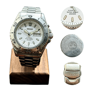 Seiko Kinetic – Diver 200M White Dial – Kinetic 41mm – SKJ167 – 5M43-0C90