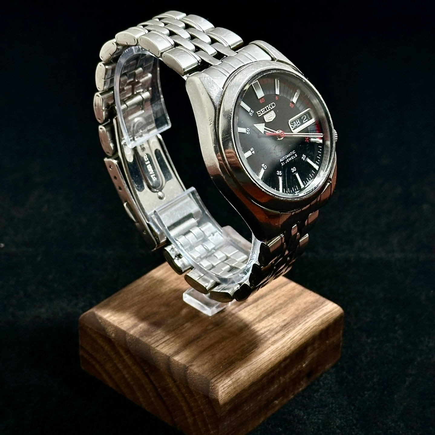 Seiko 5 SNK375K1 Automático 37mm – 7S26-01V0 – Esfera Negra 2