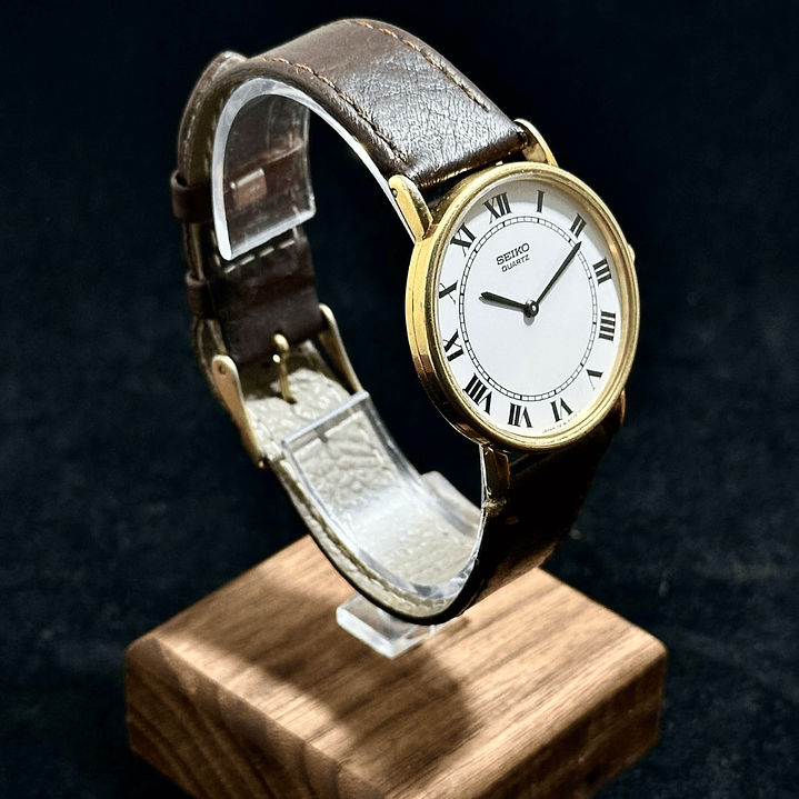 Seiko Quartz 7800 – Esfera Blanca Romana – Quartz 37mm – 7800-8019 2