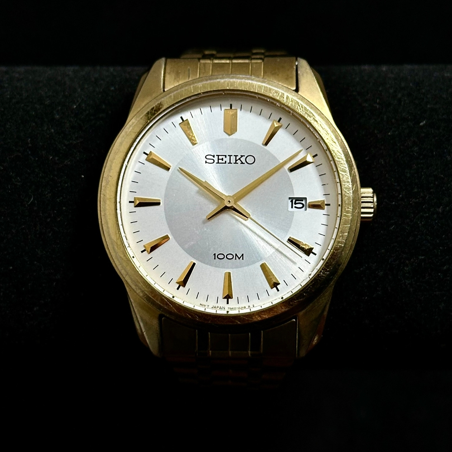 Seiko Quartz SQ – Champagne Dial – 40mm – 7N42-0FL0 5