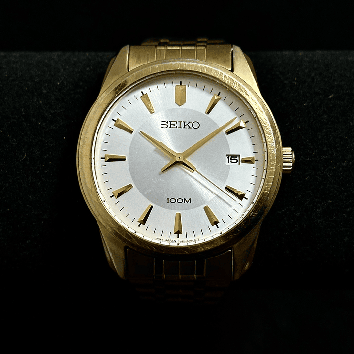 Seiko Quartz SQ – Champagne Dial – 40mm – 7N42-0FL0 5