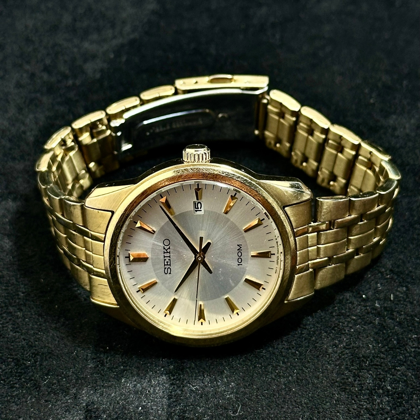 Seiko Quartz SQ – Champagne Dial – 40mm – 7N42-0FL0 8