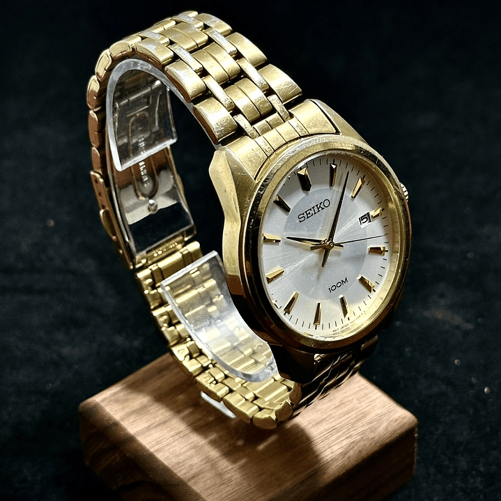 Seiko Quartz SQ – Champagne Dial – 40mm – 7N42-0FL0 2