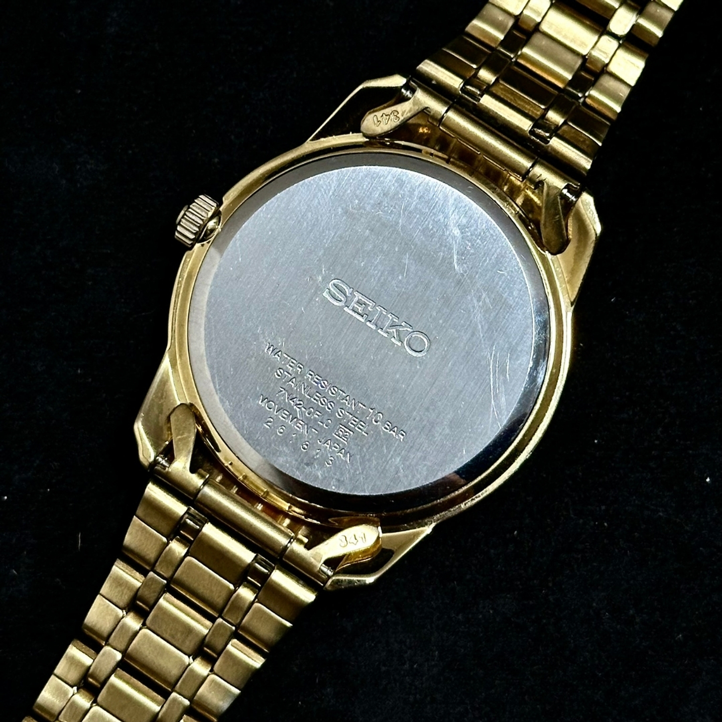 Seiko Quartz SQ – Champagne Dial – 40mm – 7N42-0FL0 9