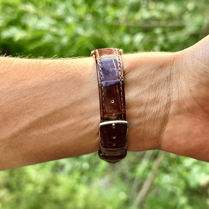 Seiko Quartz SQ – White Roman Dial Gold Tone Quartz 37mm – 7800-9029 13