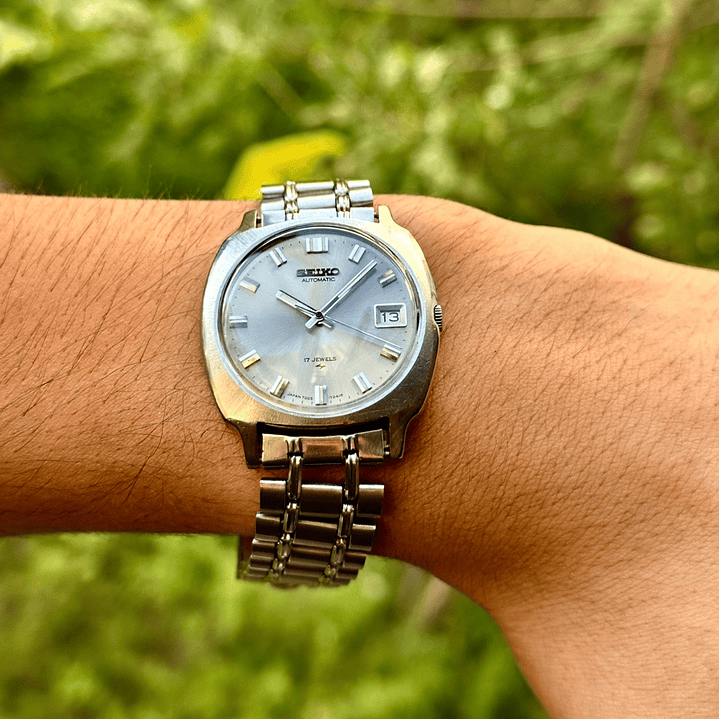 Seiko Automatic 7005-7062 – Sunburst Plateado – Automático – 37 mm  12