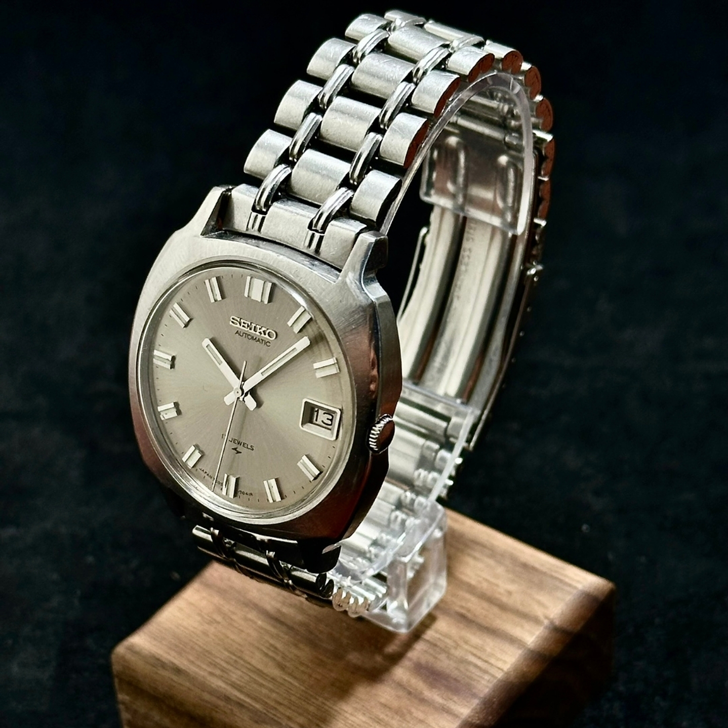 Seiko Automatic 7005-7062 – Sunburst Plateado – Automático – 37 mm  2