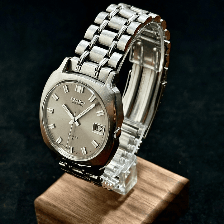 Seiko Automatic 7005-7062 – Sunburst Plateado – Automático – 37 mm  2