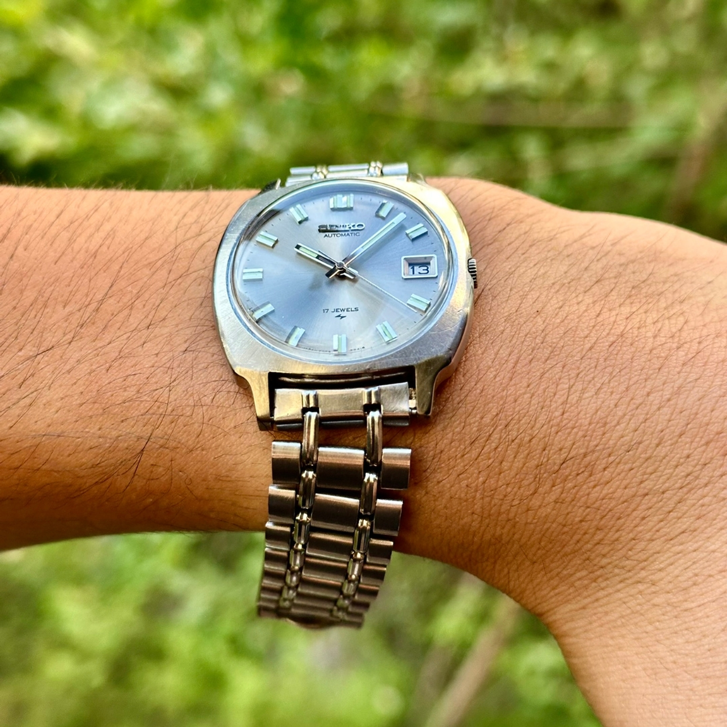 Seiko Automatic 7005-7062 – Sunburst Plateado – Automático – 37 mm  13