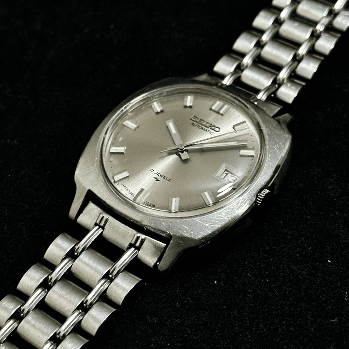 Seiko Automatic 7005-7062 – Sunburst Plateado – Automático – 37 mm  8