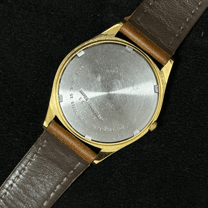 Seiko Quartz SQ - Gold Dial Day-Date Quartz 37mm - 5Y23-8049 6