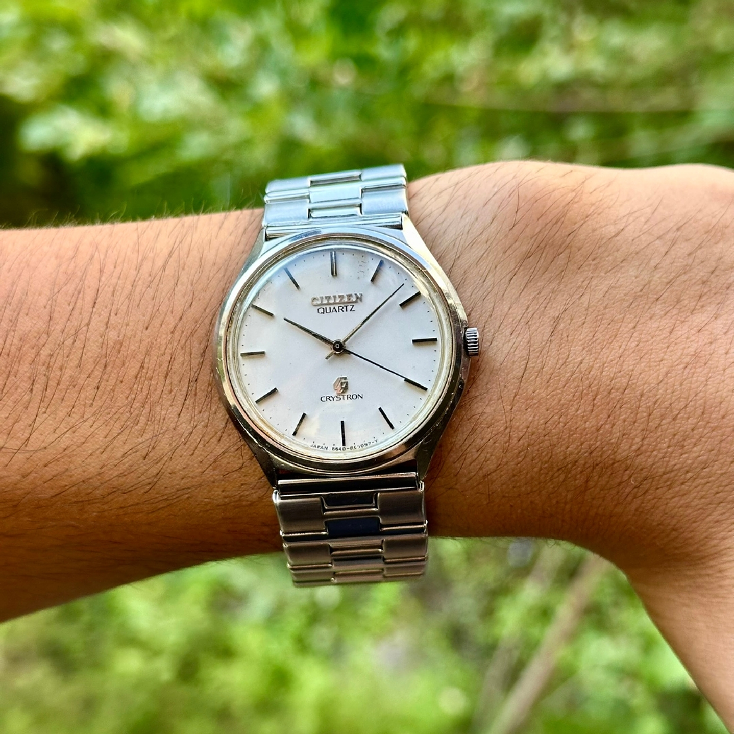 Citizen Crystron Quartz – Silver Dial Minimalist 38mm – Vintage Quartz – Serie 5105016 7