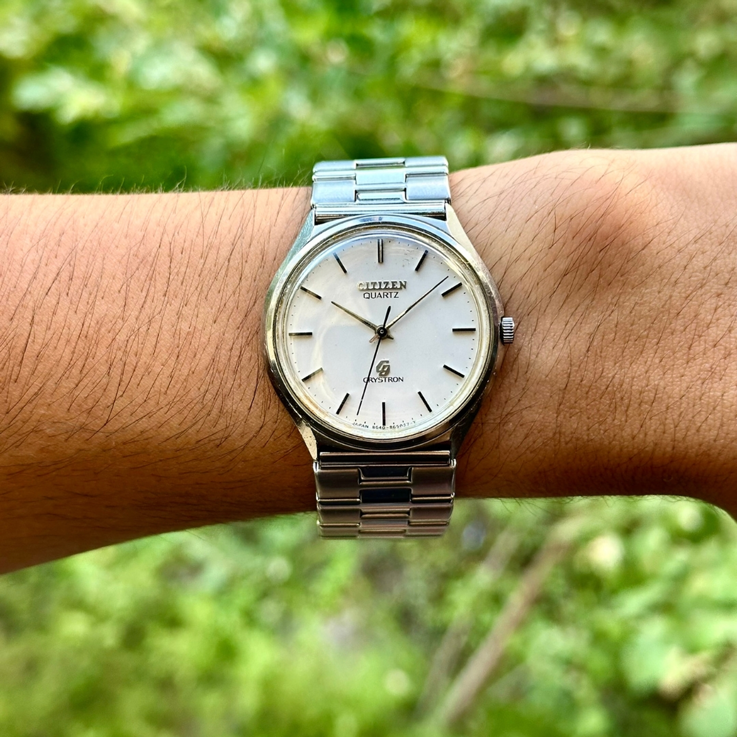 Citizen Crystron Quartz – Silver Dial Minimalist 38mm – Vintage Quartz – Serie 5105016 8