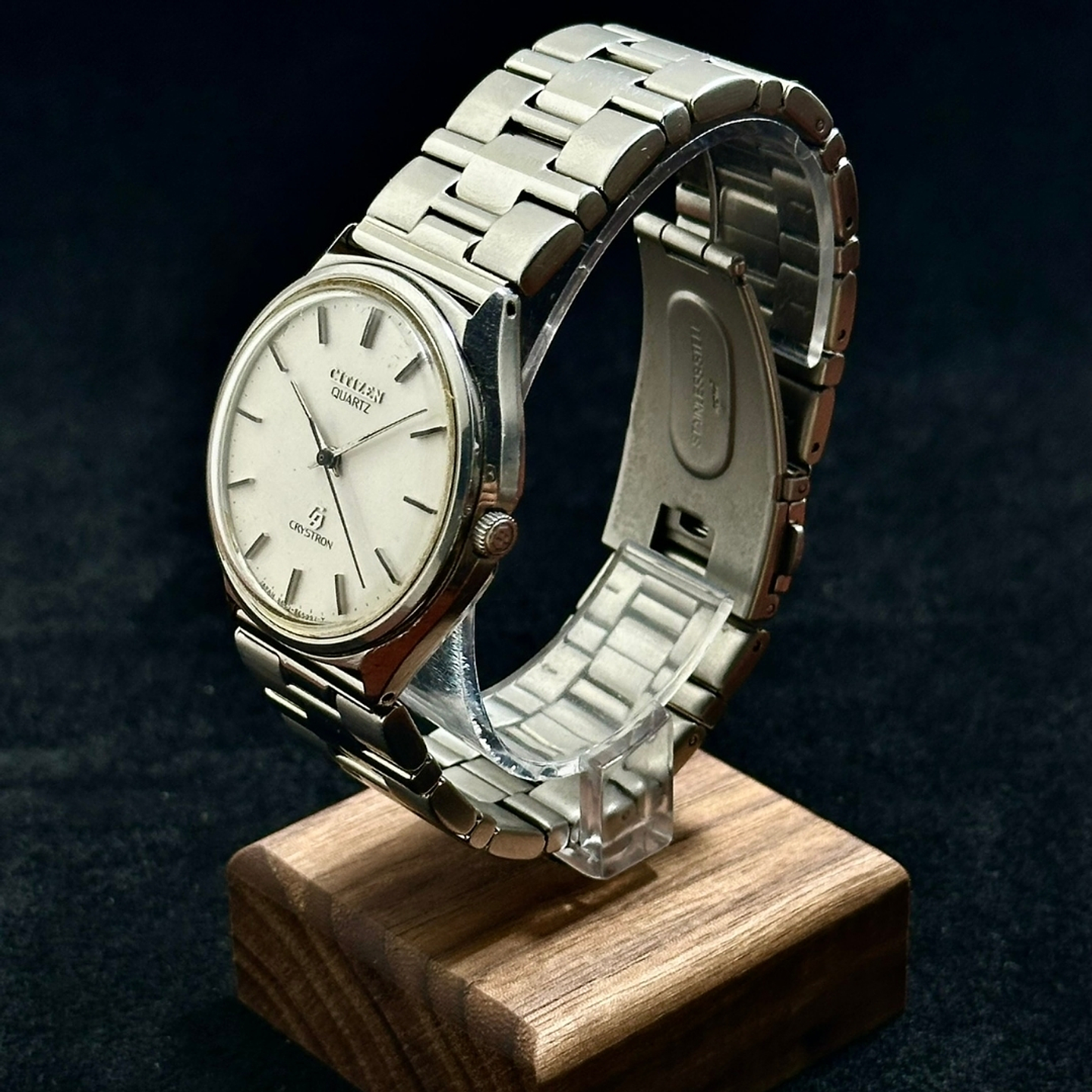 Citizen Crystron Quartz – Silver Dial Minimalist 38mm – Vintage Quartz – Serie 5105016 3